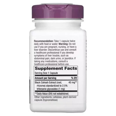Травы Mason Natural Клопогон, 40 мг, Black Cohosh, Nature's Way, 120 вегетарианских капсул (NWY15353) Винница - изображение 2