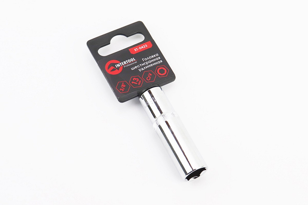 Головка торцева 6-гранна подовжена 3/8" 13мм CrV ET-0423 Київ - фото 1