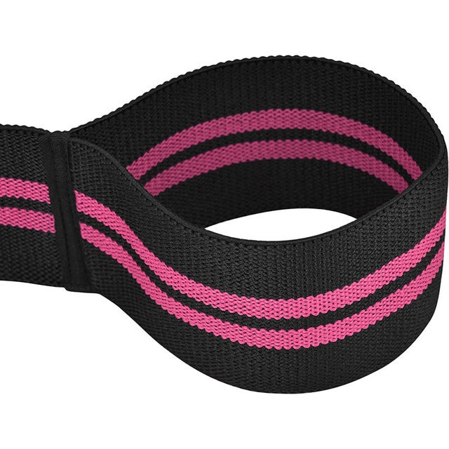 Бинти на коліна RDX GYM KNEE WRAP R11 BLACK/PINK Каменское - изображение 2