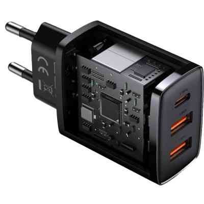 Зарядний пристрій Baseus Compact Quick Charger 2U+C (CCXJ-E01) Вінниця
