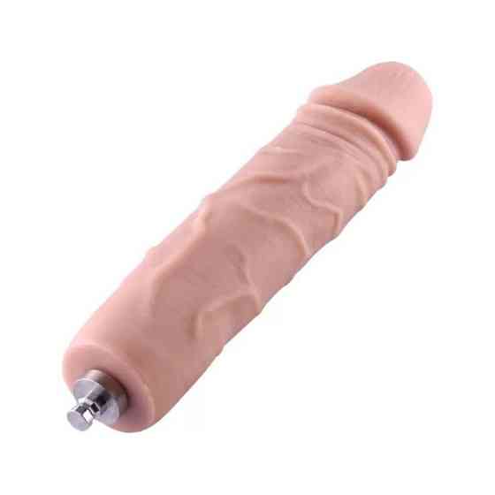 Силіконовий фалоімітатор для секс-машин Hismith 7" Silicone Dildo, система KlicLok Sex Aura Київ