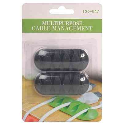 Тримач для кабелю PowerPlant CC-947 (Black) * 2 (CA910434) Вінниця