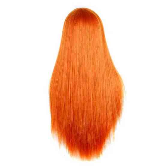 Парик ровный аниме c длинной челкой 