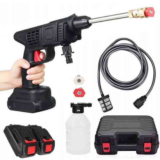 Универсальная автомойка высокого давления Cleaning Gun 48V с 2 аккумуляторами и кейсом NC-69 Львов