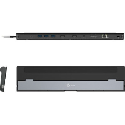 Порт-репликатор J5create Dock-Station USB-C 10-in-1 (HDMI/PD/USB-A/USB-C/LAN/картридер/audio) (JCD542-N) Винница - изображение 8