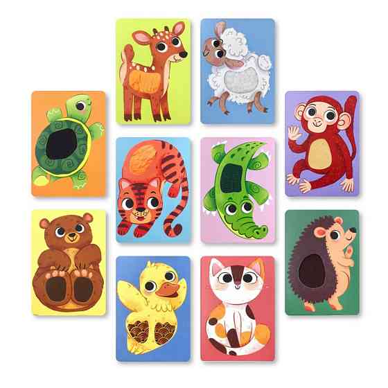 Набір карток з тактильними елементами "Малюки тварин" 301230 Вінниця