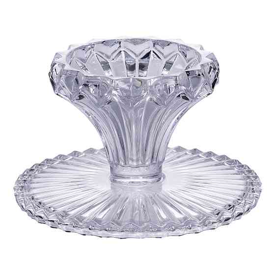 Тортівниця на ніжці Ø26 см скляна підставка для торта, капкейків, тістечок HP-19-138S Київ