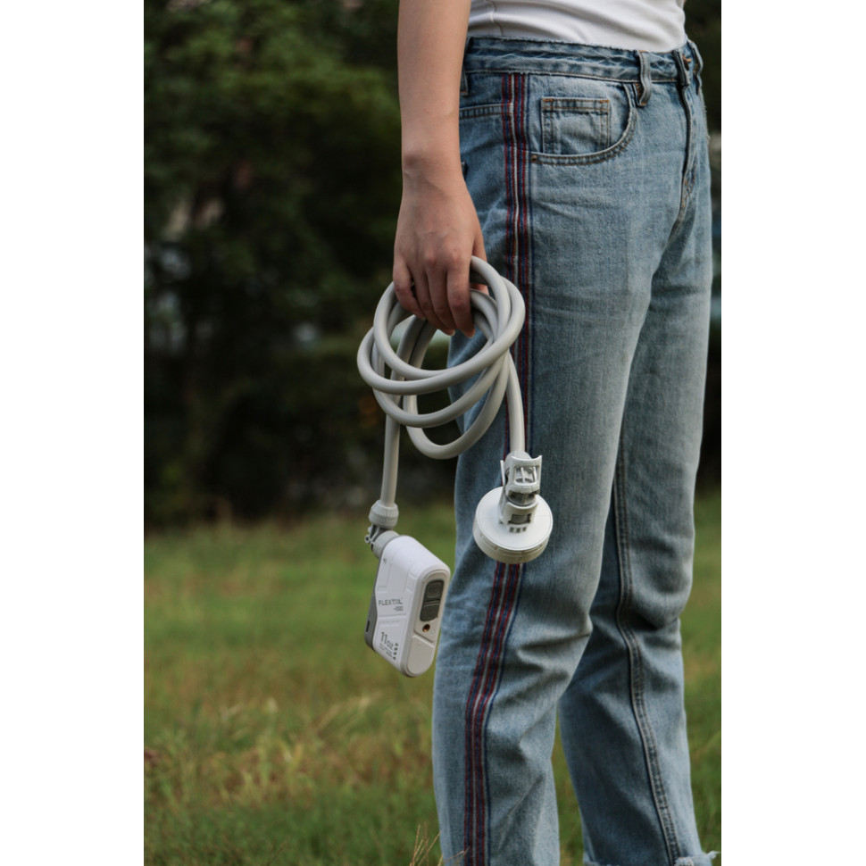 Душ портативний з насосом на акумуляторі Flextail Max Shower із чохлом, білий Київ - фото 16