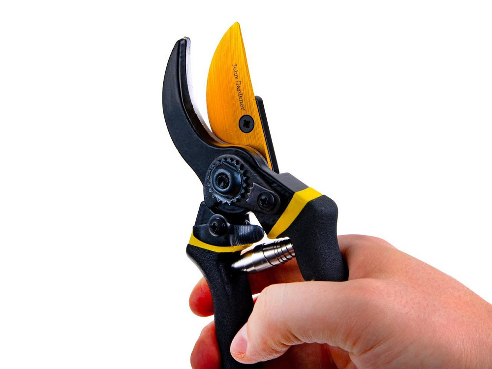 Секатор садовий "John Gardener" profi, для гілок до 20мм, лезо марганцева сталь 65Mn , загальна довжини 210мм Киев - изображение 7