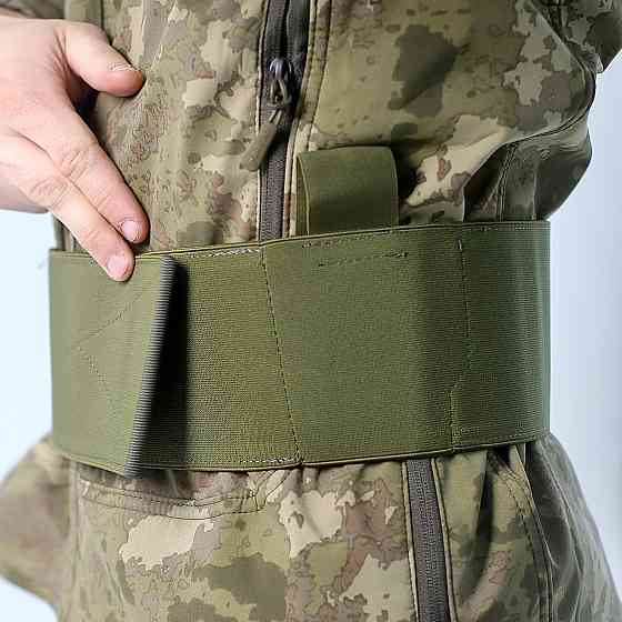 Бандаж военный, пояс тактический для поперека для военных и ВСУ, поясничный бандаж универсальный Хаки Каменец-Подольский