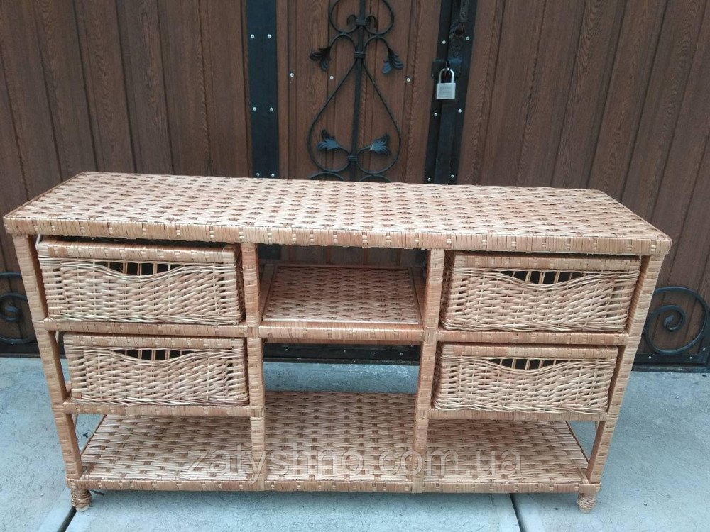 Комод для взуття із лози плетений Київ - фото 3