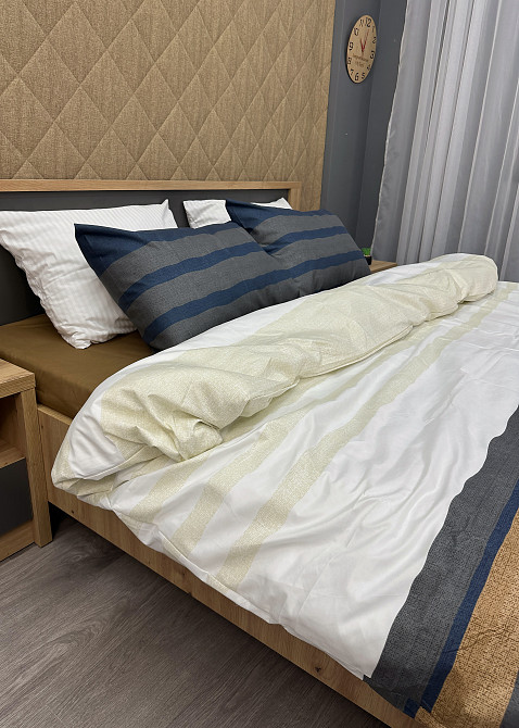 Комплект постельного белья, Decorator Vinette Евро 200х215 разноцветная полоска (88-021) Киев - изображение 5