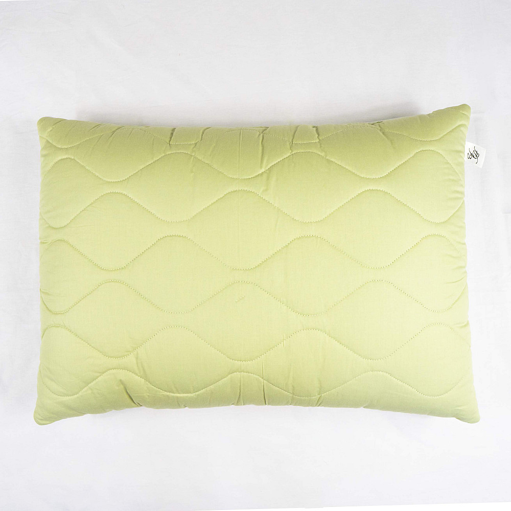 Подушка конопляная стеганная YouStar 50х70 см чехол 100% хлопок Сатин (Оливковый) Сумы - изображение 4