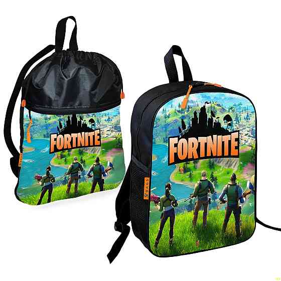 Шкільний рюкзак дитячий Fortnite + Сумка для взуття спортивної форми рюкзак-мішок хлопчикові (01857) Київ