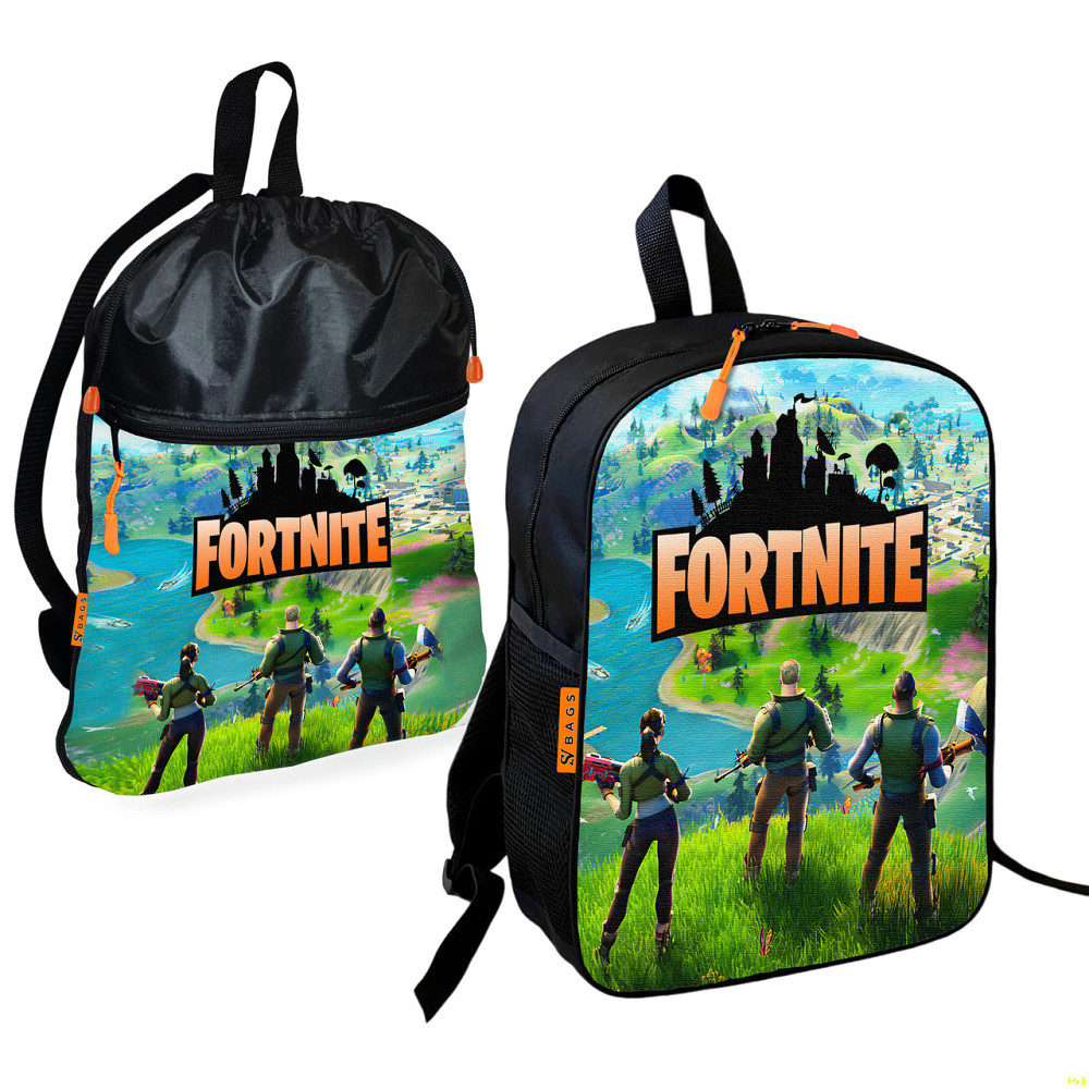 Шкільний рюкзак дитячий Fortnite + Сумка для взуття спортивної форми рюкзак-мішок хлопчикові (01857) Київ - фото 1