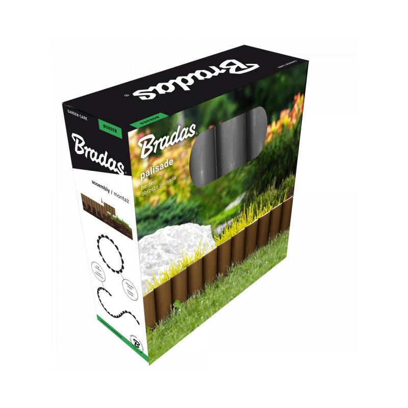 Декоративный садовый заборчик 2,5м графит PALGARDEN Bradas, Польша Киев - изображение 2