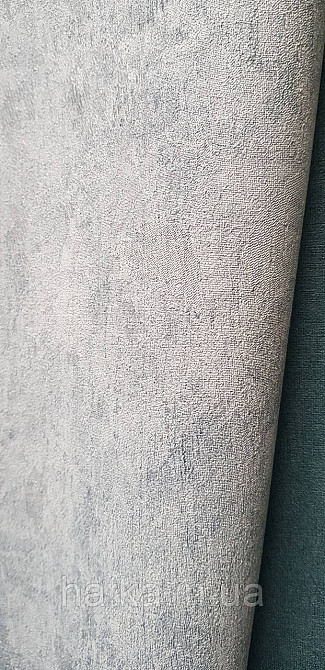 Обои виниловые на флизелине A.S.Creation UNITA 1.06x10 под штукатурку серые с бирюзовым Киев - изображение 1