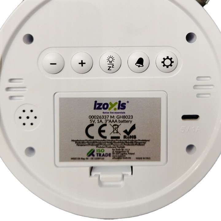 Цифровий годинник-будильник в ретро стилі з підставкою Izoxis (26337) Нововолинськ - фото 7