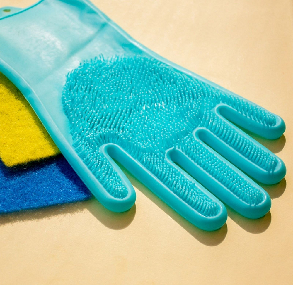 Силіконові рукавички для миття посуду 11808 Луцк - изображение 1