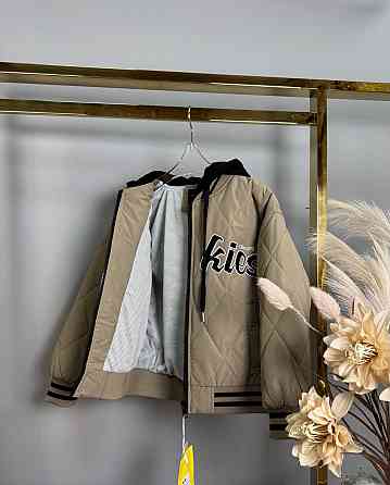 Куртка бомбер  для мальчиков бежевый 122,128,134,140 Николаев