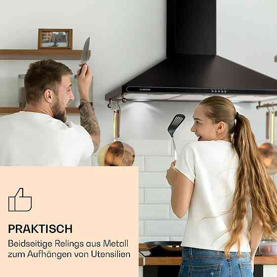 Вытяжка Victoria 90 90см ретро дизайн 644.5м³/ч 2 LED лампы черный (Германия, читать описание) Ровно