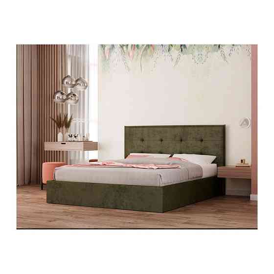 Ліжко MonicaDesign Evita Olive VIP з додатковою металевою цільнозварною рамою 140x200 оливковий Київ
