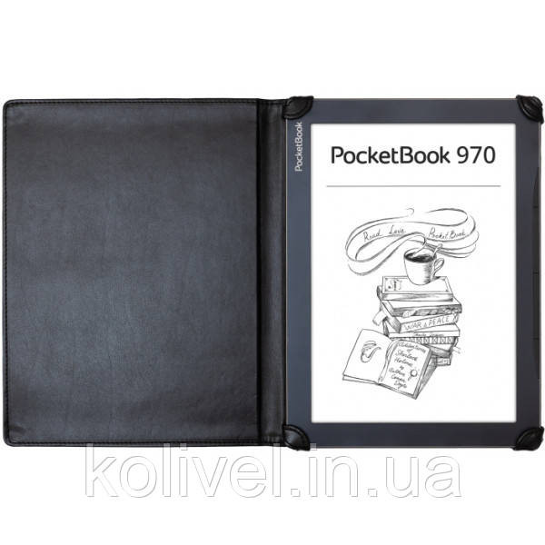 Обкладинка PocketBook 9.7" для PB970, кутики, чорна (VLPB-TB970BL1) Київ - фото 1