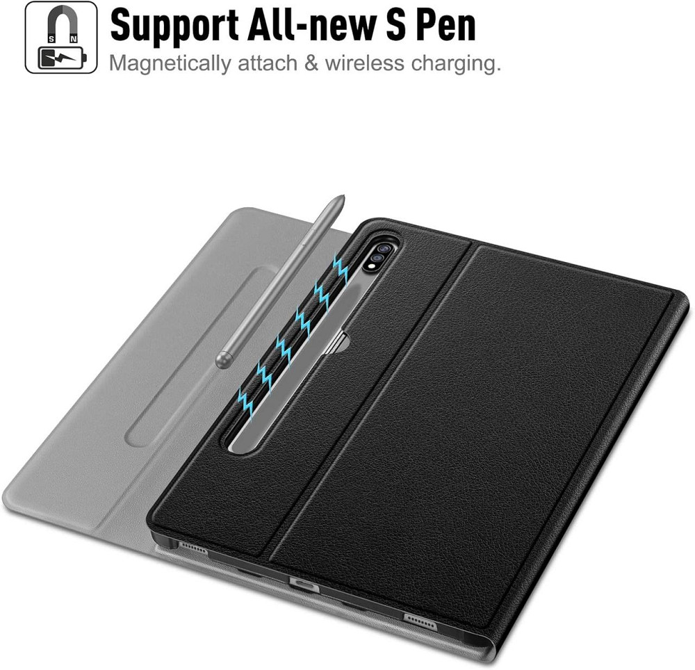 Фирменный чехол-книжка ROOFEI с Bluetooth клавиатурой для планшета Samsung Galaxy Tab S8 2022/ S7 2020 11 дюймов Днепр - изображение 10