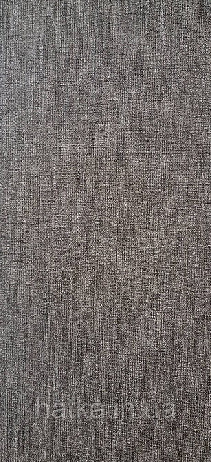 Шпалери вінілові на флізеліні гарячого тиснення DU&KA Him 1.06х10 однотонні тонкі смужки чорні з глянцем Київ - фото 1