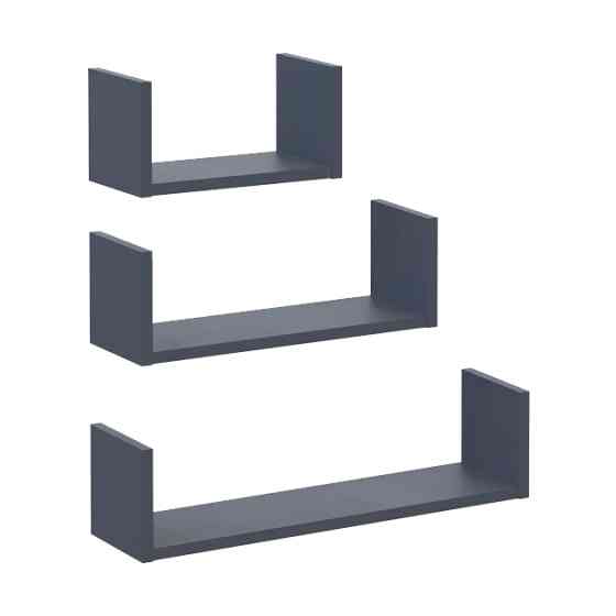 Комплект полок Doros Фил Графит 3 шт. 30/45/60х15х15 Днепр