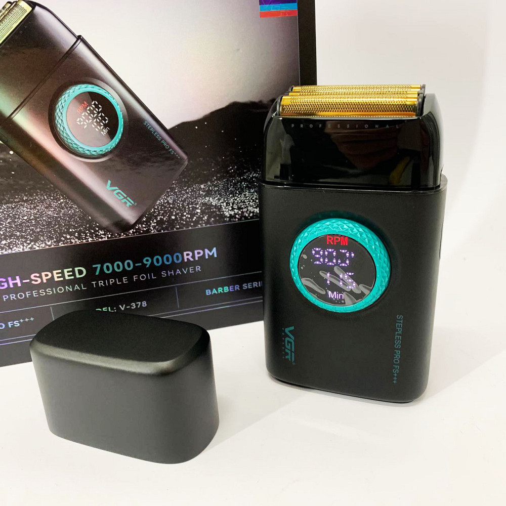 Чоловіча бритва на батарейках VGR, Портативна чоловіча бритва на акумуляторі, Електробритва для бороди ZA-40 Львів - фото 1