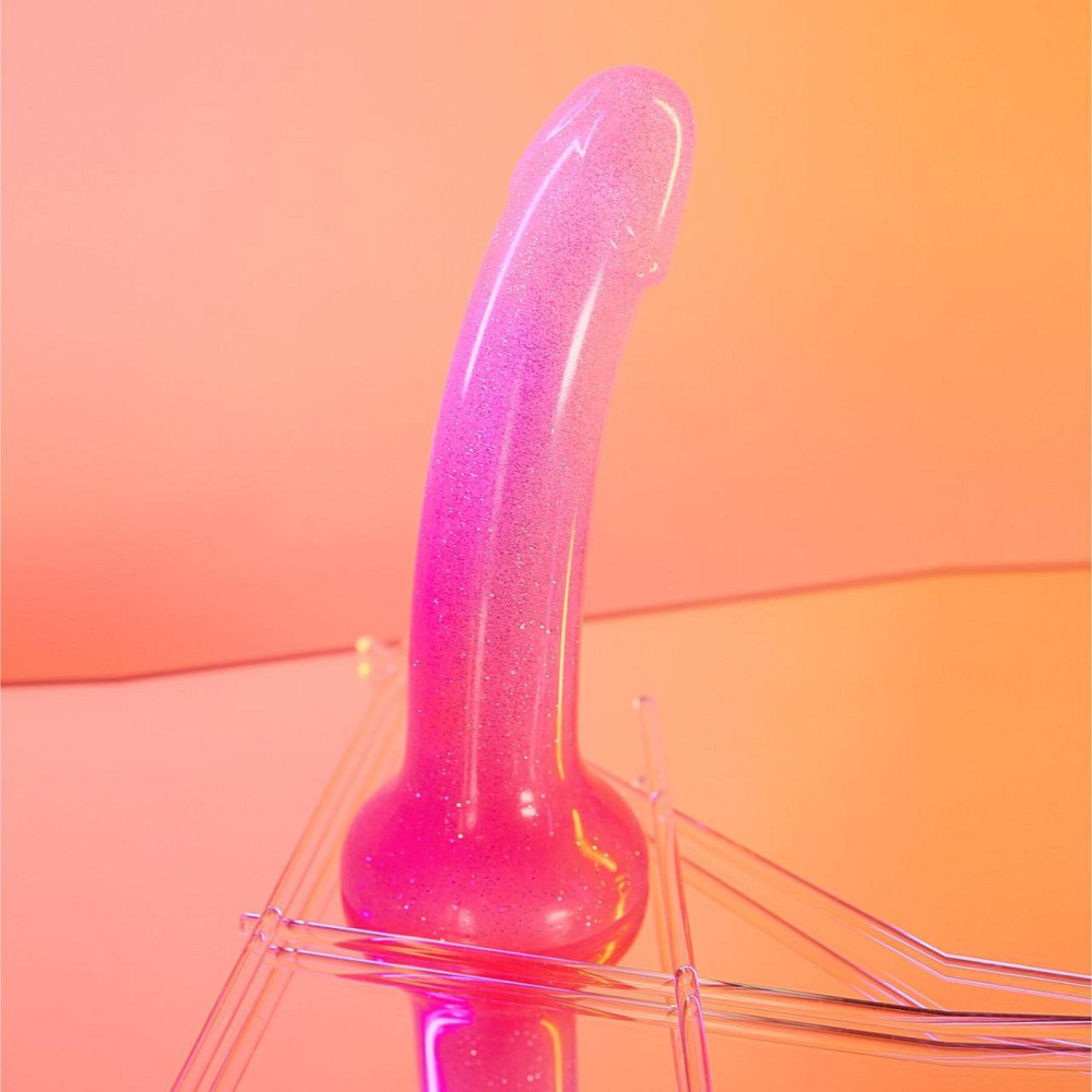 Дилдо з рожевим градієнтом та блискітками Love To Love DILDOLLS - SUNRISE, ультрам’який Sex Aura Київ - фото 7