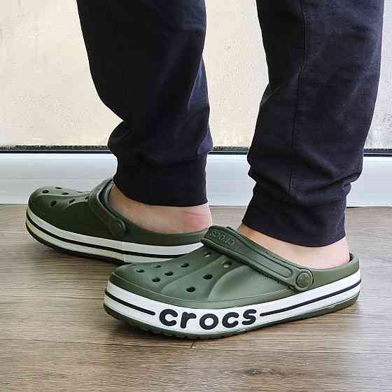 Крокси Кольори Хакі Тапочки CROCS Шльопанці Чоловічі Жіночі Зелені (розміри: 40,41,42) Дніпро