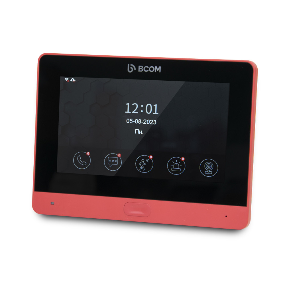 Wi-Fi відеодомофон 7" BCOM BD-760FHD/T Red з підтримкою Tuya Smart Киев - изображение 1
