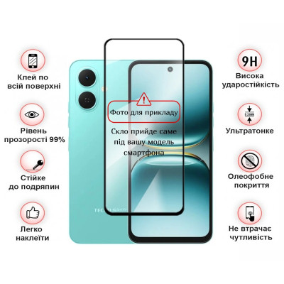 Скло захисне BeCover Tecno Spark Go 2 (KM4) Black (714369) Вінниця - фото 3
