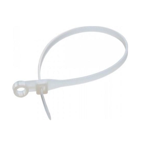 Хомут пластиковий 4,0*150мм з кільцем білий 100шт/уп APRO Житомир - изображение 1