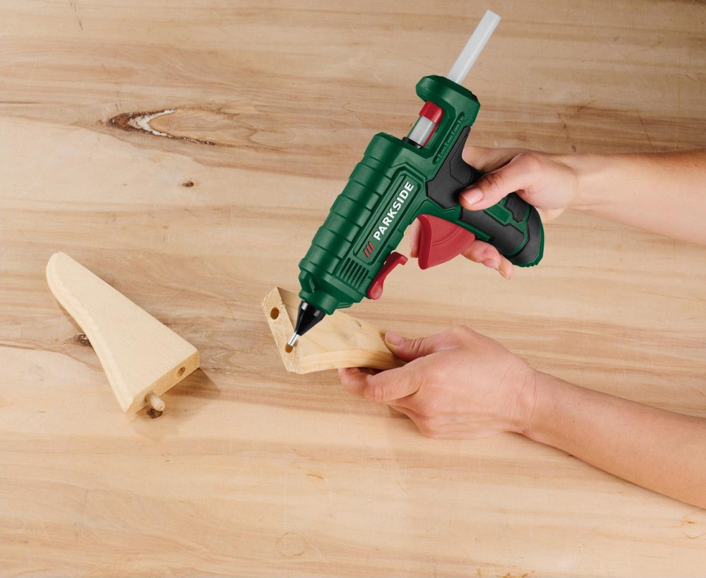 Бездротовий клейовий пістолет на підставці + 3 запасні клеї Parkside (PHP 500 E3) Нововолинськ - фото 10