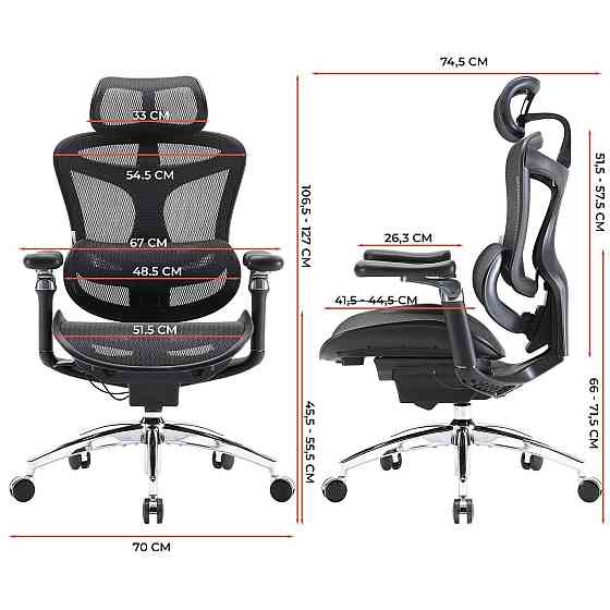 Крісло офісне Sihoo Doro C300 Pro Mesh Black (DORO-C300-PRO-M101) ( 17925 ) Харків