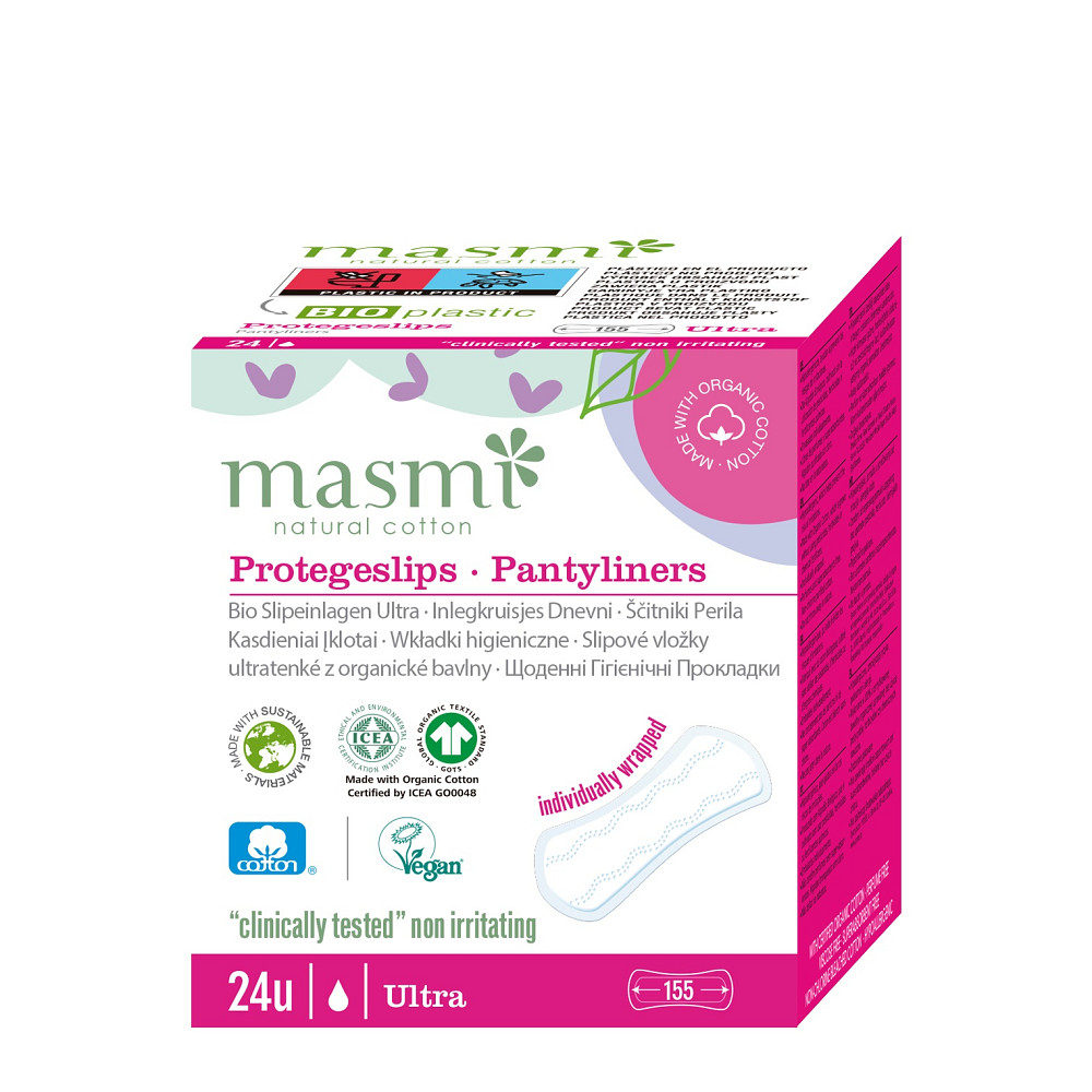 Органические ежедневные гигиенические прокладки в индивидуальной упаковке Masmi 24 шт Киев - изображение 2