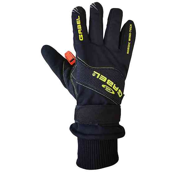 Рукавицы для скандинавской ходьбы Gabel Wind Tech N.C.S. Black/Green M (8015012100008) Вінниця