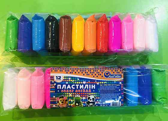 Повітряний пластилін 12 кол/25 гр "Joseff Otten", 34SL7725-12, шт Київ