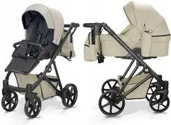 Дитяча коляска Mommo Royal 2w1 Wielofunkcyjny  Beżowa Eko Skóra Київ