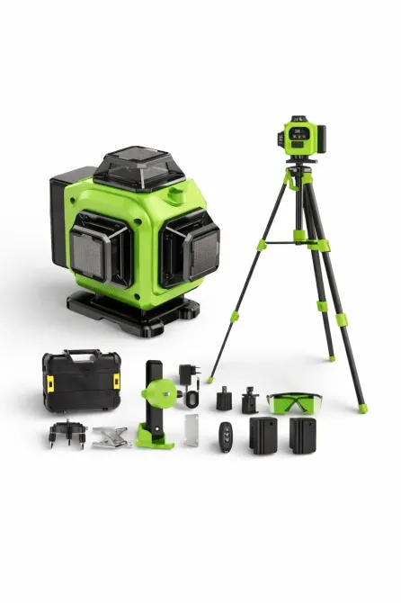 Лазерный уровень 360° зеленый 12 лучей 1 м в кейсе Коломыя - изображение 2