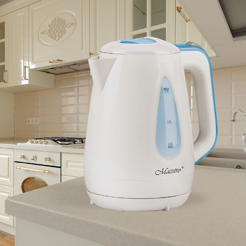 Електрочайник 1,7л 1850-2200W (диск) блакитний MR-031-BLUE Maestro Житомир