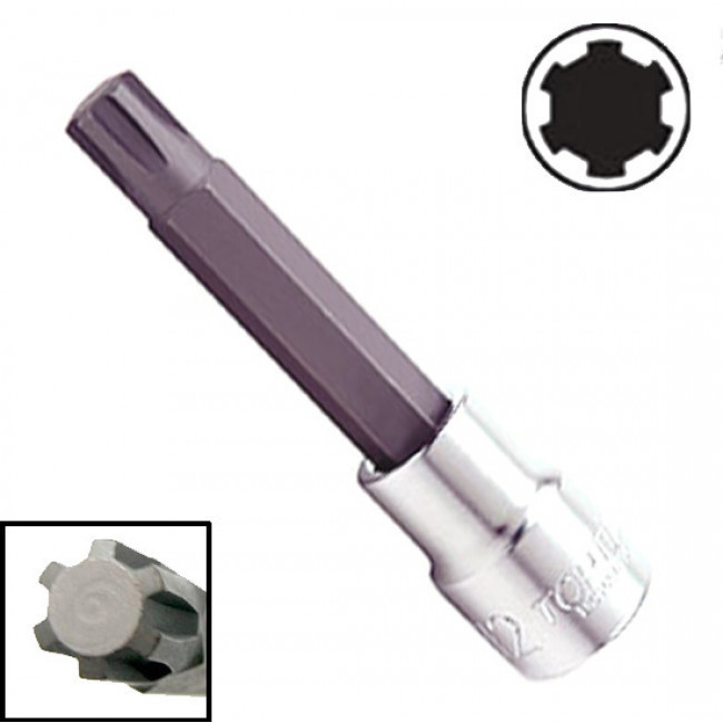 Головка із битою RIBE M10 100мм 1/2" BCRA1610 Toptul Вінниця - фото 1