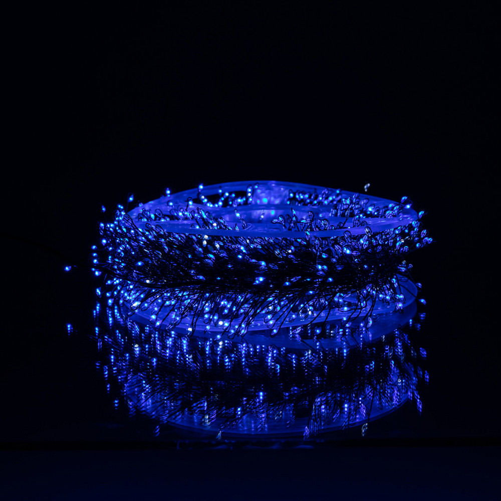 Garlando Новорічна гірлянда Хвойна лапа кімнатна роса 100 м 3000 LED зелений провід Синє сяйво Коломыя - изображение 3