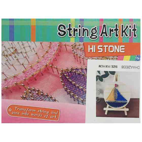 Дитячий набір для творчості стрінг-арт "Корабль" YG0115(28338) дерев'яна основа Вінниця