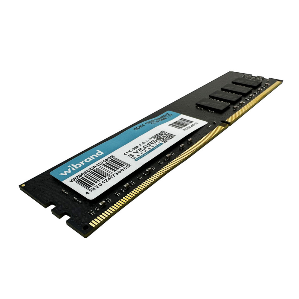 DDR4 Wibrand 16GB 2666MHz CL19 DIMM (WI2666DDR4D/16GB) Київ - фото 2