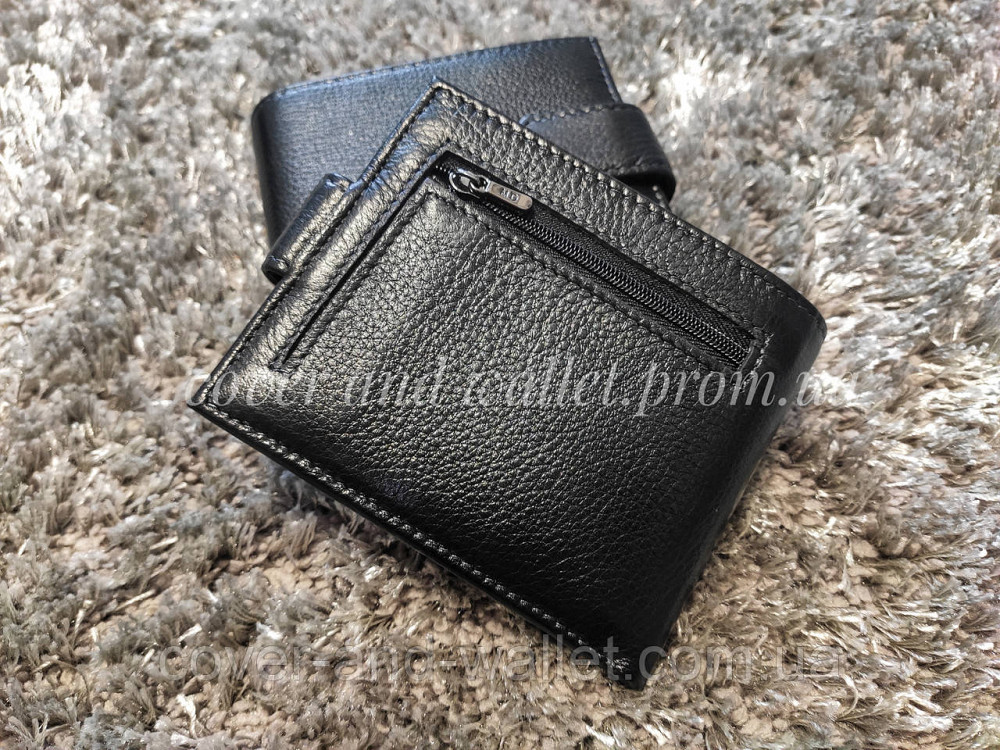 Якісне чоловіче шкіряне портмоне на магніті невеликого розміру Marco Coverna 128А Київ - фото 16