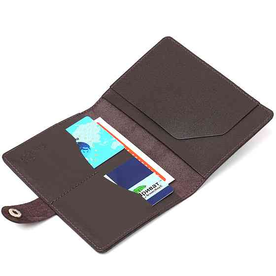 Мужской тревел-кейс из натуральной кожи Shvigel 16525 Коричневый Киев